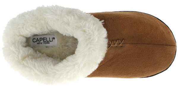 Capelli New York Ladies Faux Fur Clog Slipper