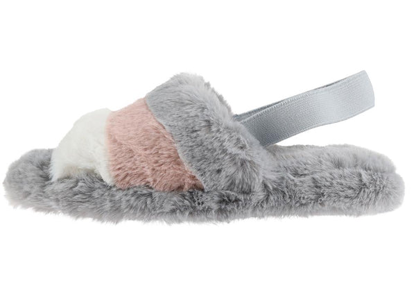 Capelli New York Ladies Faux Fur Slide Slipper