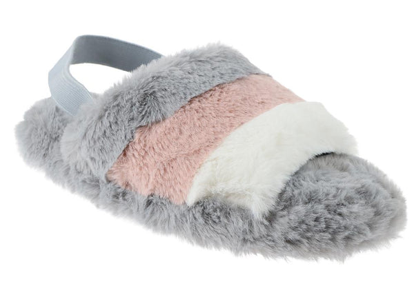 capelli new york Ladies Faux Fur Slide Slipper