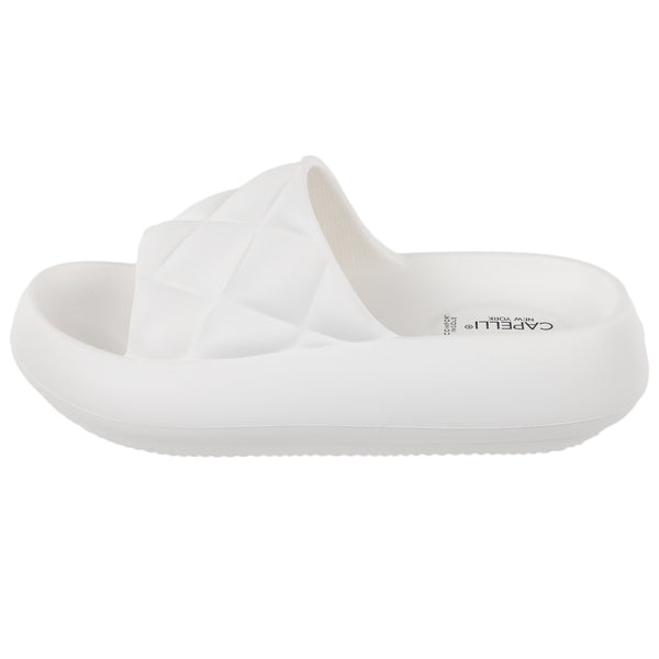Capelli New York Ladies Injected EVA Quilted Slide