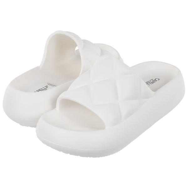 Capelli New York Ladies Injected EVA Quilted Slide