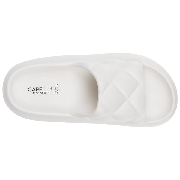 Capelli New York Ladies Injected EVA Quilted Slide