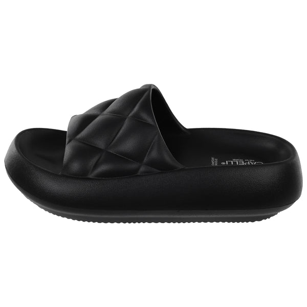 Capelli New York Ladies Injected EVA Quilted Slide