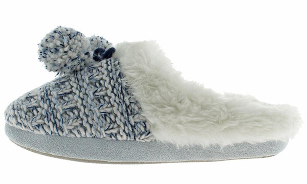 Capelli New York Ladies Knit Scuff Slip-On Slipper