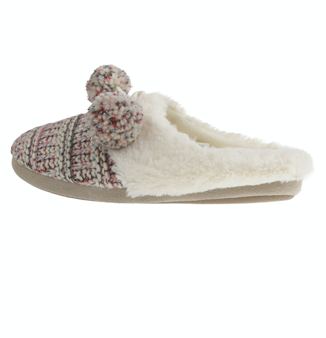 Capelli New York Ladies Knit Scuff Slip-On Slipper