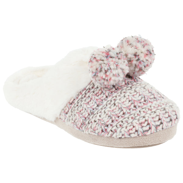 capelli new york Ladies Knit Scuff Slip-On Slipper