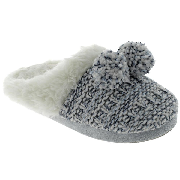capelli new york Ladies Knit Scuff Slip-On Slipper