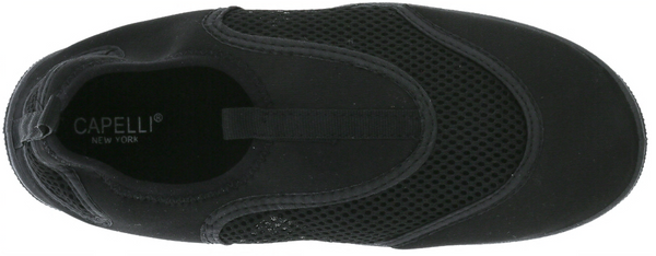 Capelli New York Men's Solid Black Aqua Shoes