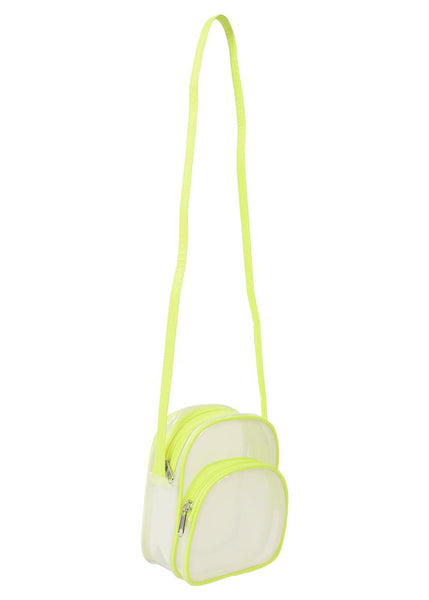 Capelli New York Mini PVC Clear Cross Body Bag