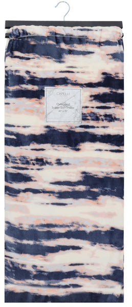 capelli new york Tie Dye Stripe Micro Cozy Throw
