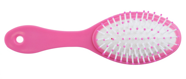 Capelli New York Cool Girly Stickers Printed Jelly Tote With Webbed Handle Hairbrush And Hair Coils