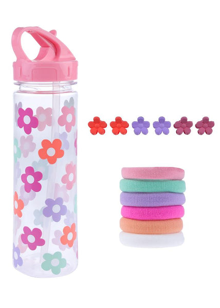 capelli new york Daisy Icons Water Bottle with Hair Set