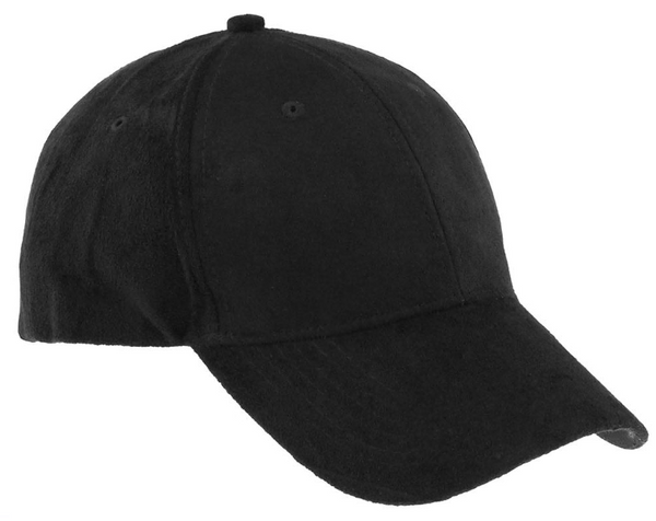 Capelli New York Faux Suede Baseball Hat With Twill Underbrim