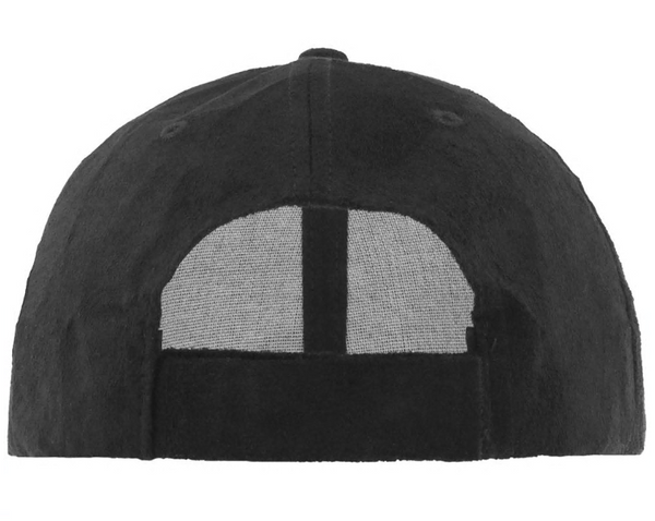 Capelli New York Faux Suede Baseball Hat With Twill Underbrim
