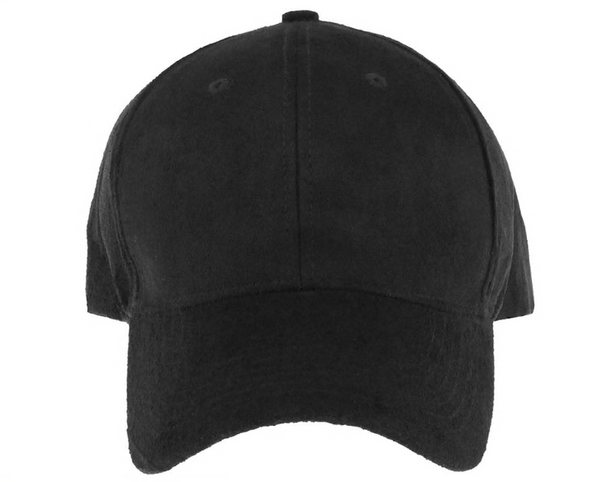 capelli new york Faux Suede Baseball Hat with Twill Underbrim