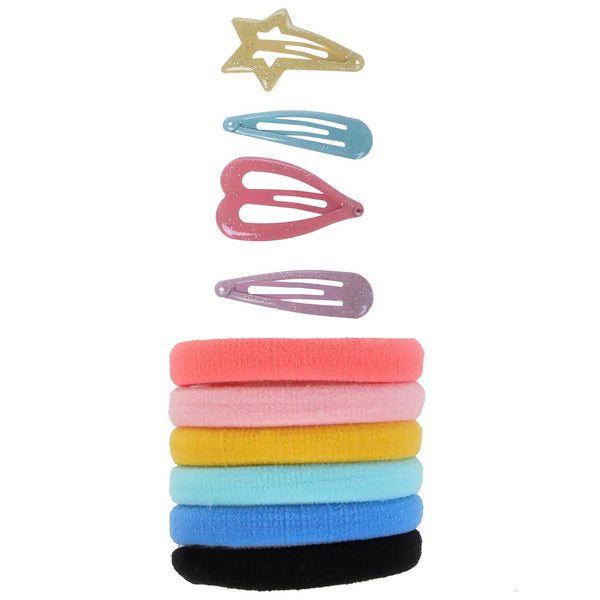 Capelli New York Fun Icons Water Bottle Set With 4 Snap Clips Comb & Ponies