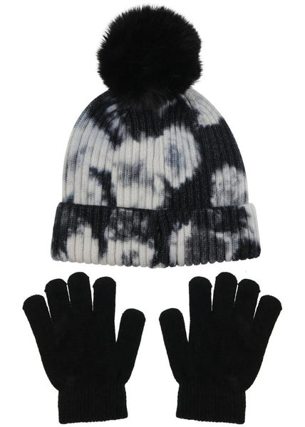 capelli new york Girls 2 Piece Set Hat & Gloves with Faux Fur
