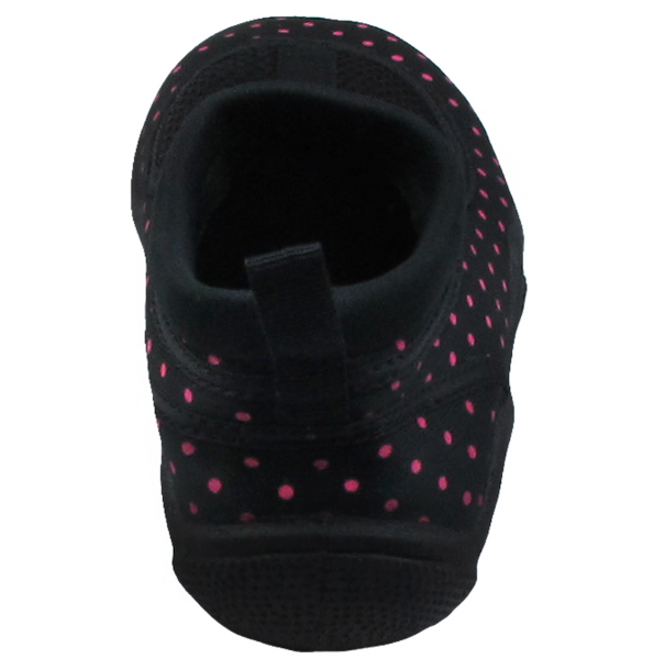 Capelli New York Girls Black And Pink Dotted Aqua Shoes