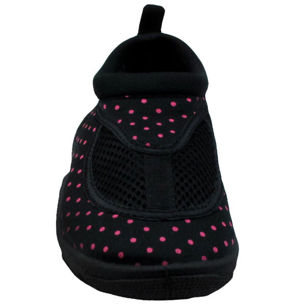 Capelli New York Girls Black And Pink Dotted Aqua Shoes