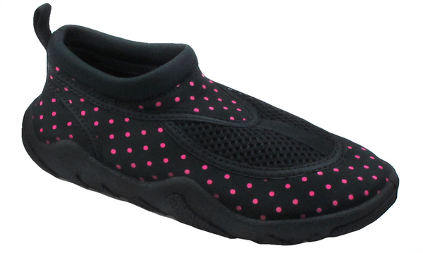 capelli new york Girls Black and Pink Dotted Aqua Shoes