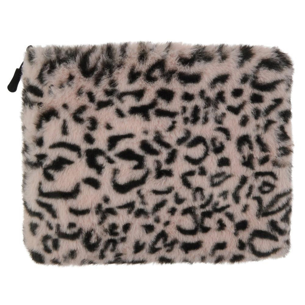 Capelli New York Girls Cheetah Fur Pouch & Eye Mask Set
