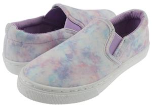 Capelli New York Girls Cloud Tie Dye Printed Faux Leather Sneaker