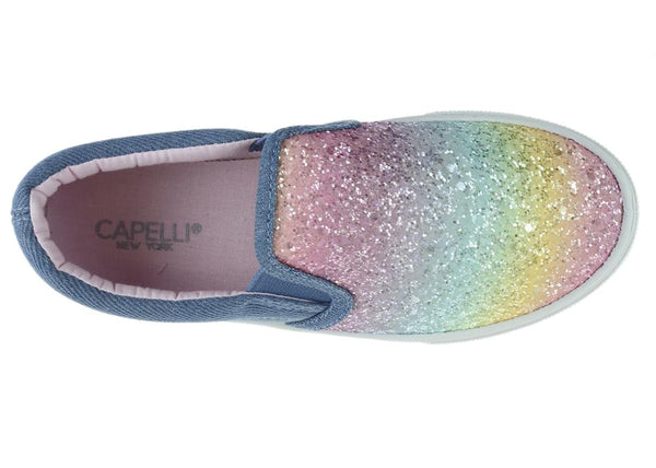 Capelli New York Girls Fine Glitter Fashion Sneaker