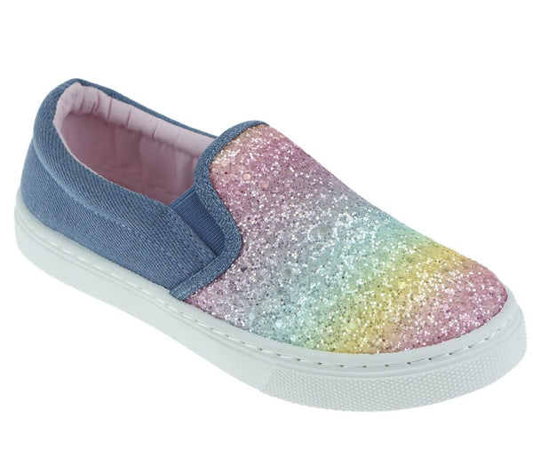 capelli new york Girls Fine Glitter Fashion Sneaker