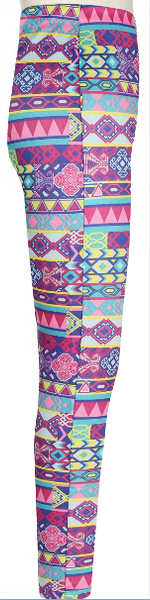 Capelli New York Girls Friendship Bracelet Printed Seamless Legging