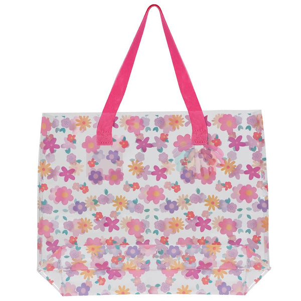Capelli New York Girls Fun Floral Jelly Beach Tote Set