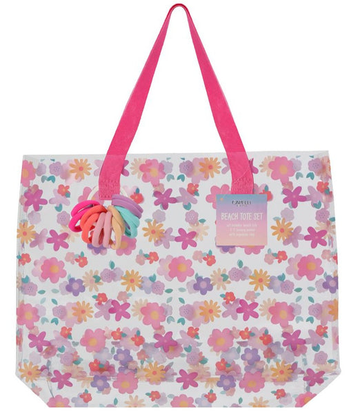 capelli new york Girls Fun Floral Jelly Beach Tote Set capelli new york Girls Fun Floral Jelly Beach Tote Set