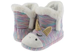 Capelli New York Girls Glam Unicorn Knit Bootie With 3D Parts
