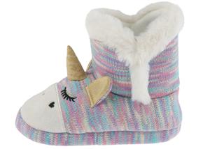 Capelli New York Girls Glam Unicorn Knit Bootie With 3D Parts