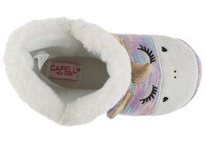 Capelli New York Girls Glam Unicorn Knit Bootie With 3D Parts