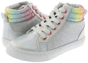 Capelli New York Girls Iridescent Faux Leather Sneaker