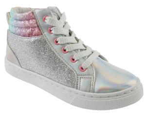 capelli new york Girls Iridescent Faux Leather Sneaker