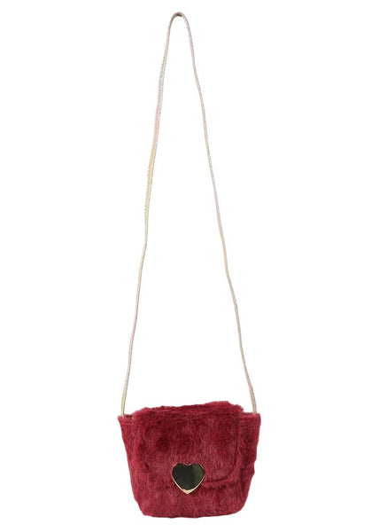 Capelli New York Girls Mini Faux Fur Cross Body Bag