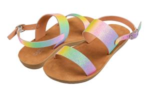 Capelli New York Girls Ombre Faux Leather Upper Sandal With Ankle Strap