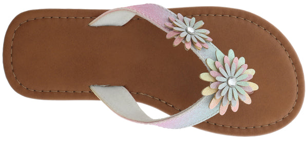 Capelli New York Girls Ombre Fine Glitter Flip Flop