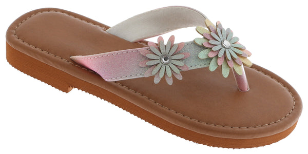 capelli new york Girls Ombre Fine Glitter Flip Flop