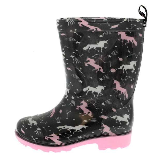 Capelli New York Girls Outer Space Unicorn Rain Boot