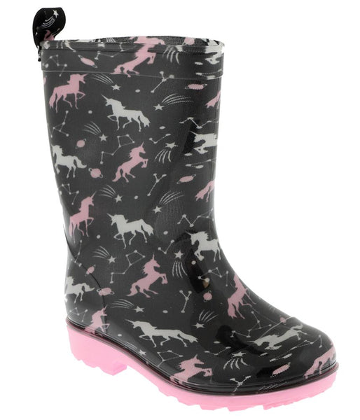capelli new york Girls Outer Space Unicorn Rain Boot
