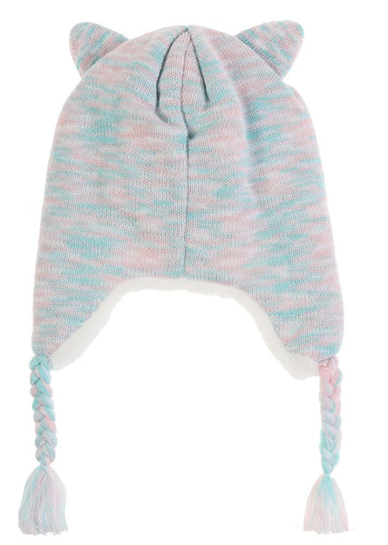 Capelli New York Girls Sleepy Fox Earflap Hat And Gloves 2pc. Set