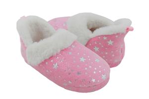 Capelli New York Girls Soft Boa Upper With All Over Foil Dots And Stars