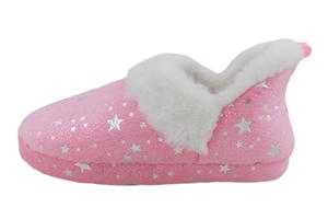 Capelli New York Girls Soft Boa Upper With All Over Foil Dots And Stars