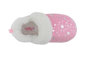 Capelli New York Girls Soft Boa Upper With All Over Foil Dots And Stars