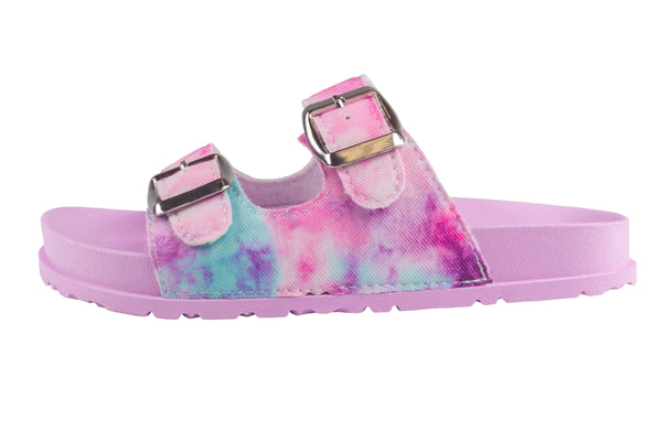 Capelli New York Girls Tie Dye Canvas Double Strap Sandal