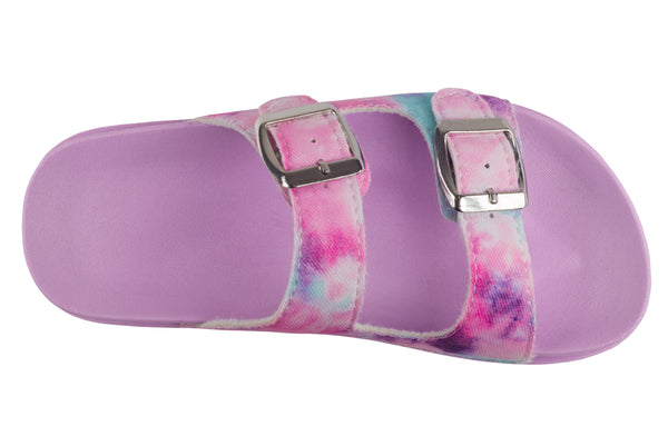 Capelli New York Girls Tie Dye Canvas Double Strap Sandal
