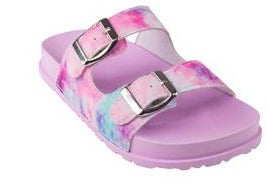 capelli new york Girls Tie Dye Canvas Double Strap Sandal
