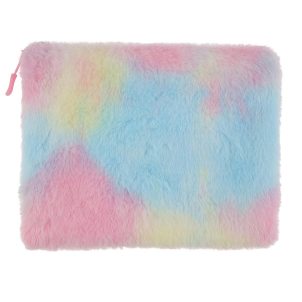 Capelli New York Girls Tie-Dye Fur Pouch With Unicorn Eye Mask